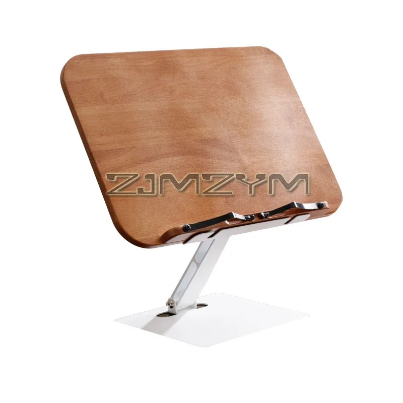 

Adjustable Wooden Reading Shelves Multifunctional Desktop Lifting Bracket with Round Ends And Rounded Edges