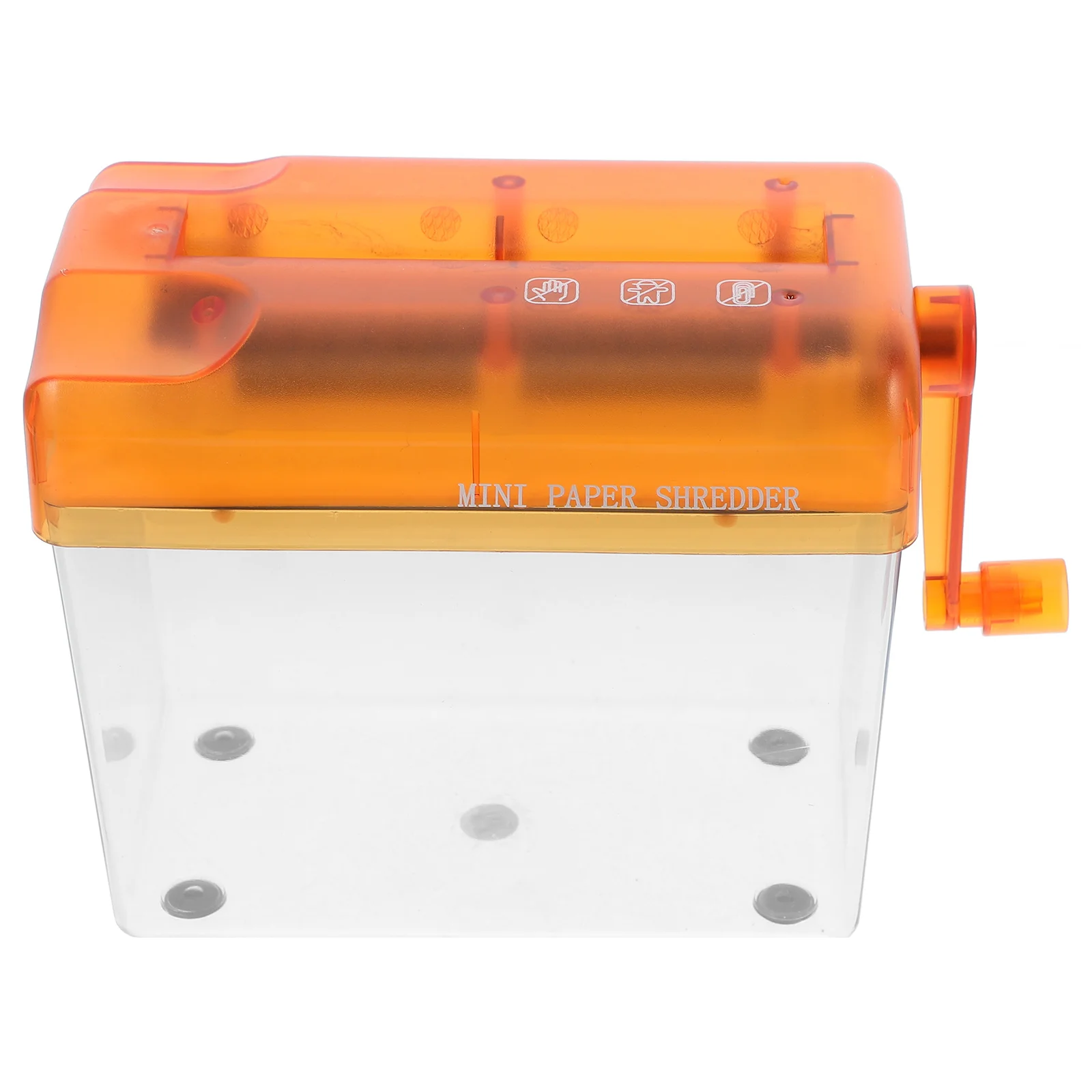 

Mini Manual Paper Shredder Portable A6 Document Shredding Machine for Home Office Transparent Body Efficient Compact for Notes