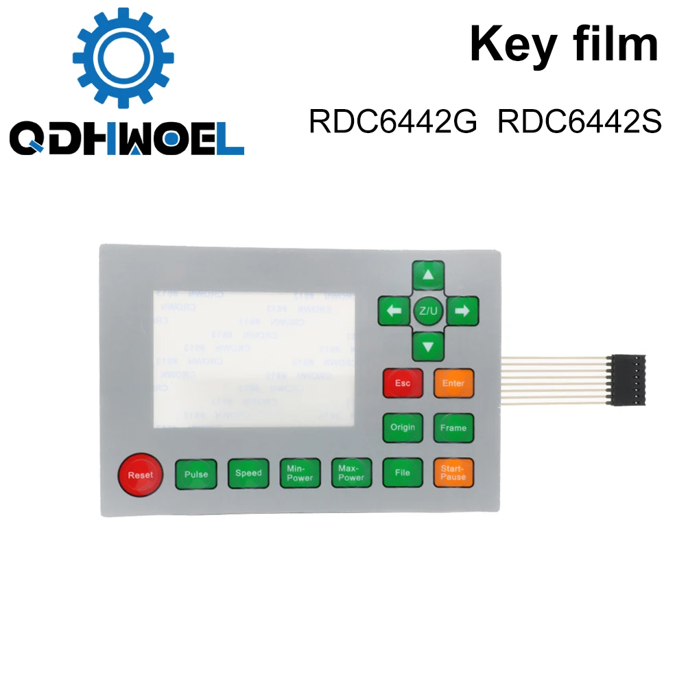 QDHWOEL Ruida Membrane Switch for RDLC320-A RDC6332G RDC6332M RDC6442S RDC6442G Key Film Keyboard Mask