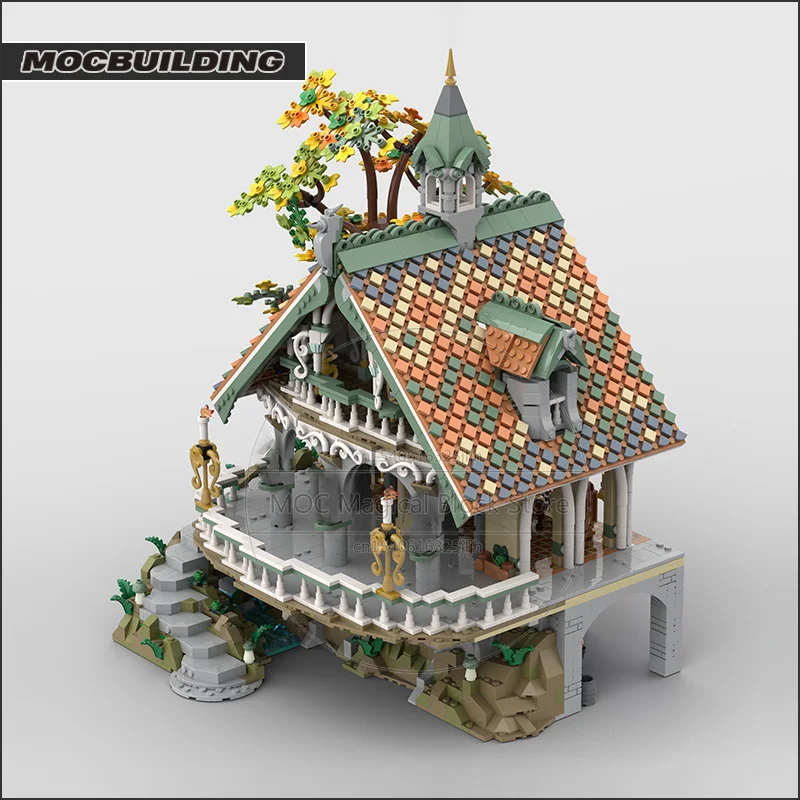 The Last Homely House Moc Baustein Schloss Architektur Technologie Ziegel DIY Montage Display Kreative Puzzle Spielzeug Geschenke