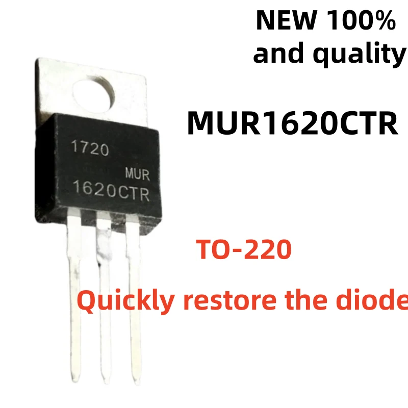NEW 10Piezas TO-220 MUR2020CT MUR2020CTR MUR2040CT MUR2040CTR MUR1620CT MUR1620CTR MUR1640CTR MUR1660CT MUR1660CTR MUR1640CT