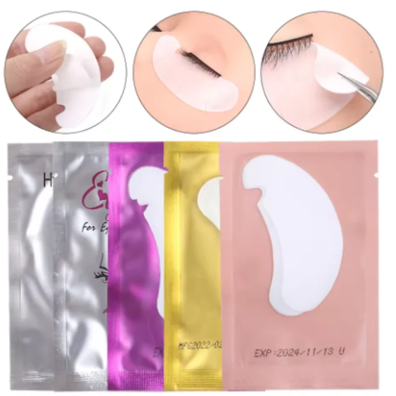 50/100 pièces patchs pour les yeux Extension de cils sous les coussinets pour les yeux maquillage patchs pour cils pointe autocollants tampons pour Extension de cils maquillage