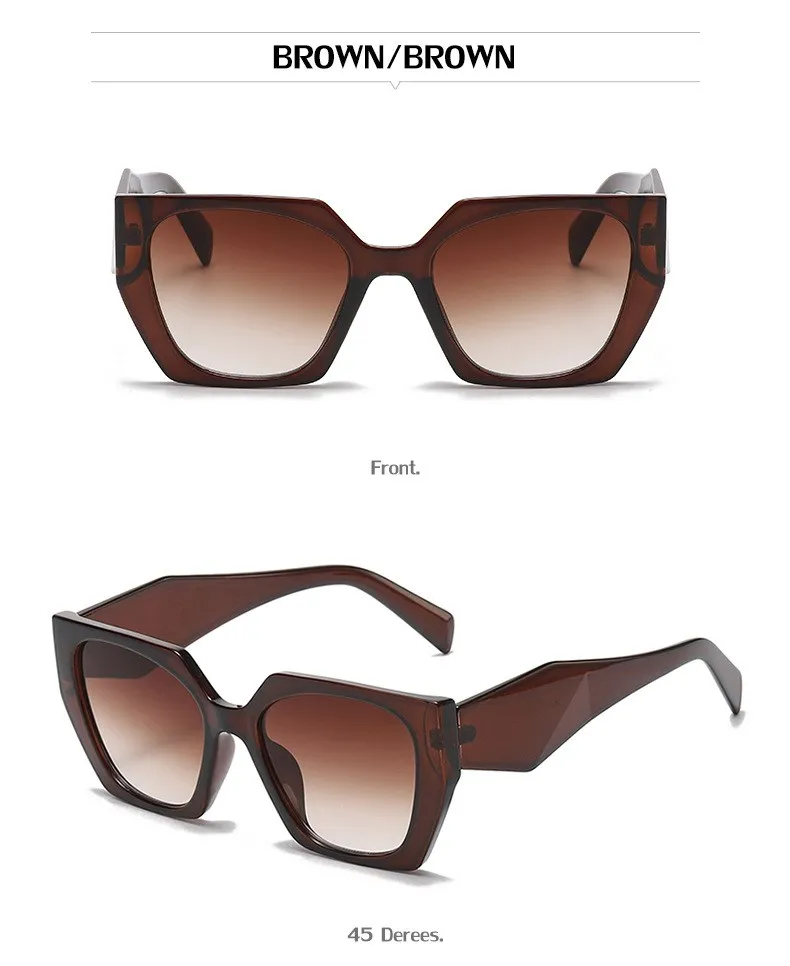 Mode Cat Eye Sonnenbrille Frauen 2025, Luxus Marke Design Vintage Quadrat Punk Sonnenbrille Für Damen Shades Retro Brillen UV400 – Detail 16