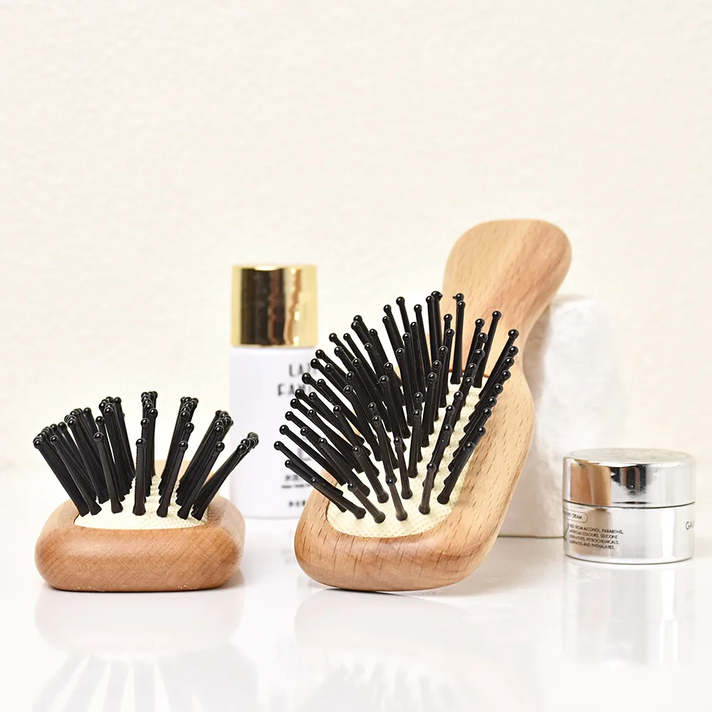 Portable Hairbrush Mini Beech Air Cushion Comb Air Bag Comb Fashion Massage Female Household Massage Scalp Hair Brush