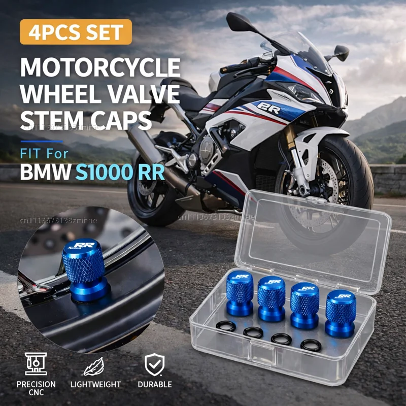 

For BMW S1000 RR S1000RR S 1000 RR 2019-2020 2021 2022 2023 2024 2025 Motorcycle Accessories CNC Aluminum Tire Valve Stem Cap