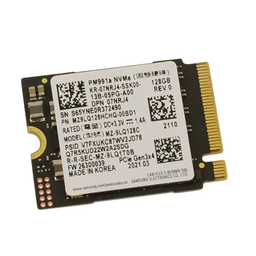 

Твердотельный накопитель Dell 7NRJ4 (Samsung MZ-9LQ128C) PM991a TLC NAND — 128 ГБ — PCIe 30 x4 — NVMe — M2 2230 — M — Używany, как новый