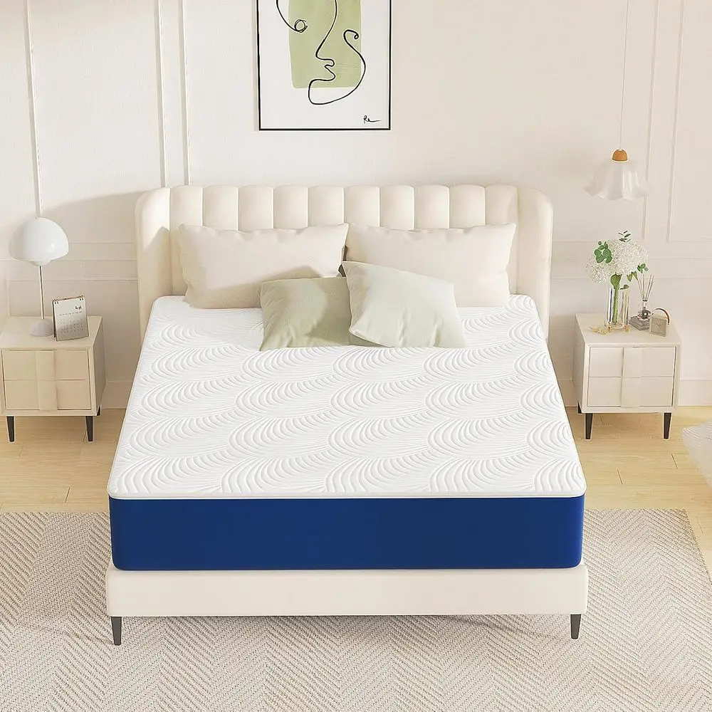 Queen Mattr10 Inch, Cooling Gel Memory oam MattrQueen Size or Prure Relie & Cool resh Sleep, Queen Size Mattres with Removable W