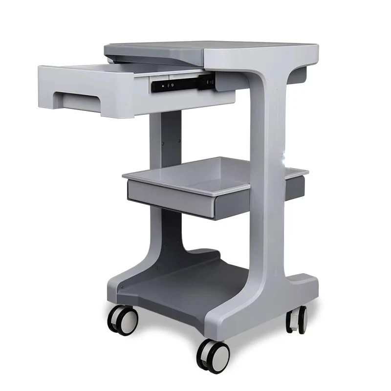 Beauty Salon Tool Cart, Trolley Organizer, Mobile Storage, Spa Equipment, 4 Tier Rolling Cabinet
