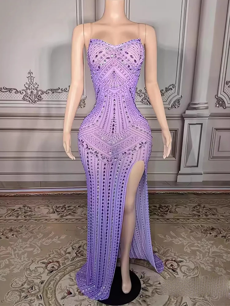 

High Quality Hot Stamping Sexy Suspender Elastic Mesh Dress 2025 New Fashion Custom Women'S Clothing