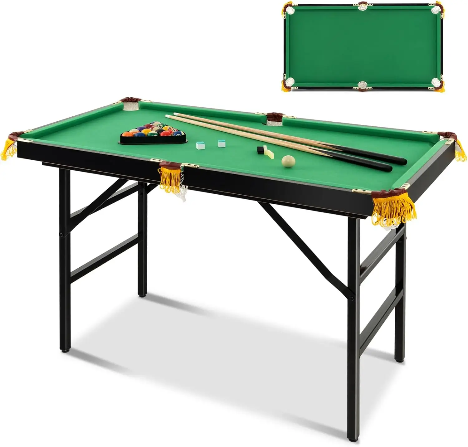 Folding Billiard Table Engineered Wood Snooker