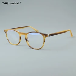 TAG Hezekiah Retro glasses frame men women T138 Eyeglasses designer optical Myopia reading prescription Acetate Eyeweas frames