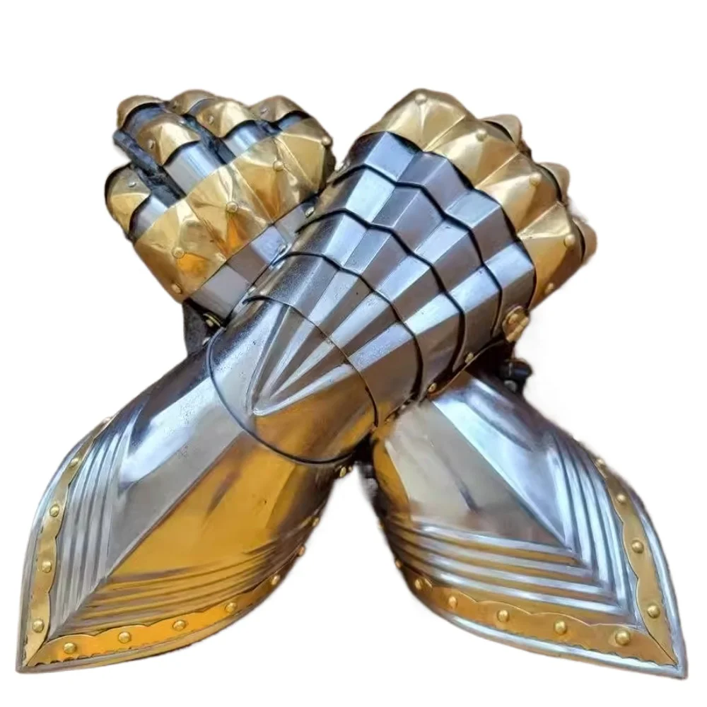 

Brass-edged Gothic Gauntlets Wearable Iron Hands