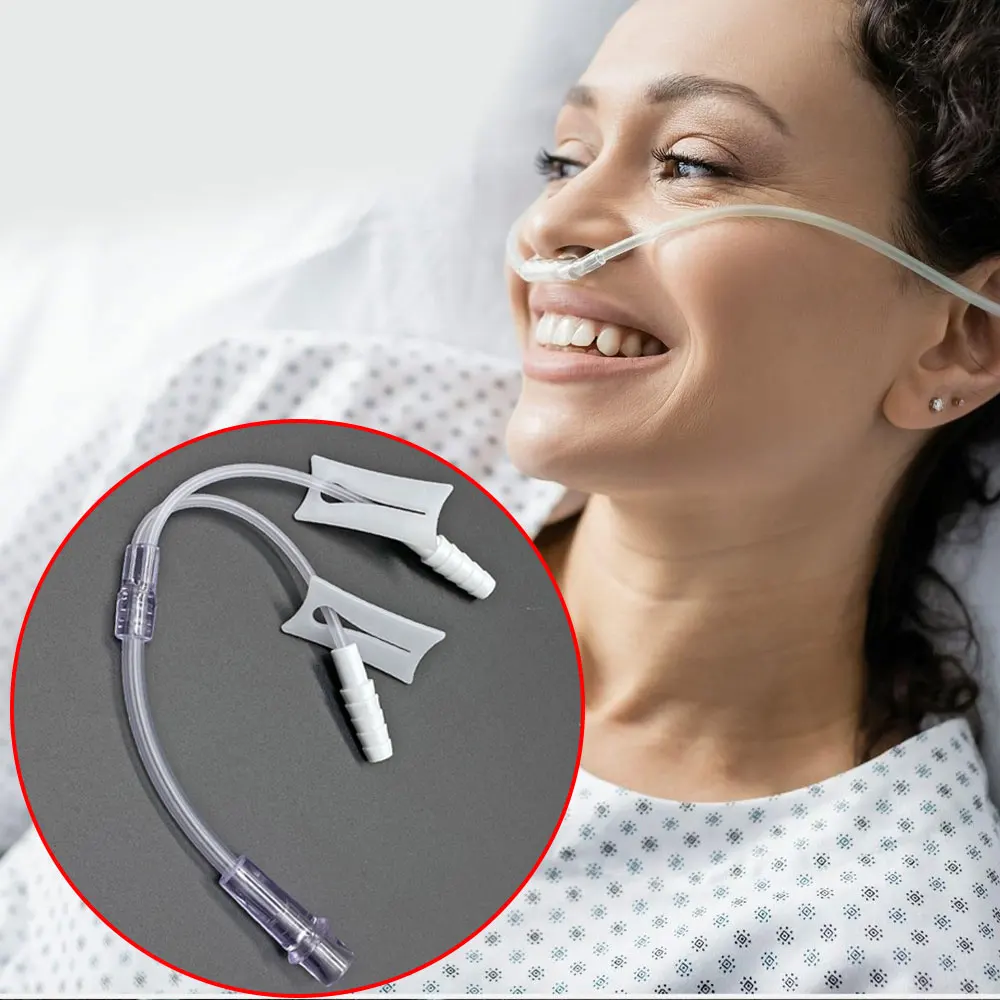 

5/10Pcs Breathing Tools Oxygen Tube Three-way Nasal Cannula Connector Oxygen Concentrator Accessories Three People Inhale Oxygen
