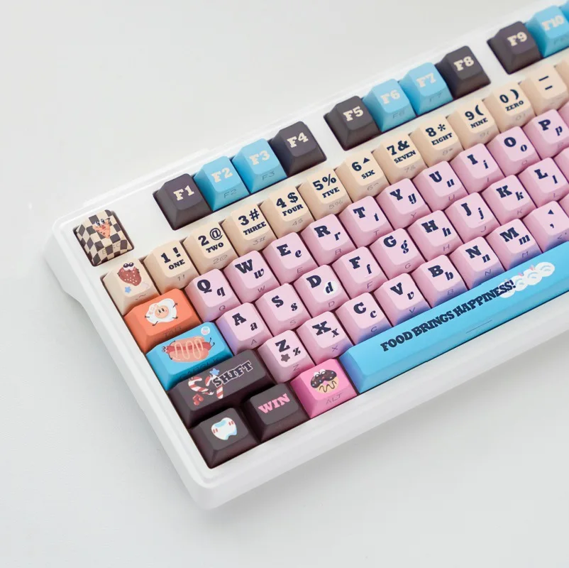 

Heat Dopamine Keycaps Original Height 128 Keys Small Full Set PBT Side Engraved Glow