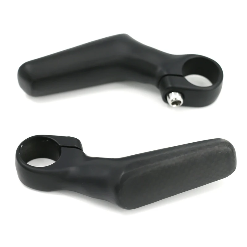 Non-Standard Carbon Fiber Bar Handle Small Secondary Handle Bicycle Mountain Bike Handlebar Rest 3K Pattern L Type