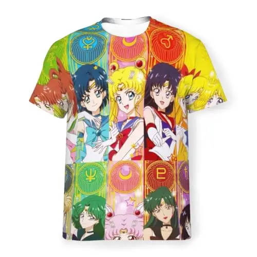 

2026-27 New Bandai "Pretty Guardian Sailor Moon All-Over Print T-Shirt" Kids/Adults Are Suitable for Daily and Training Wear