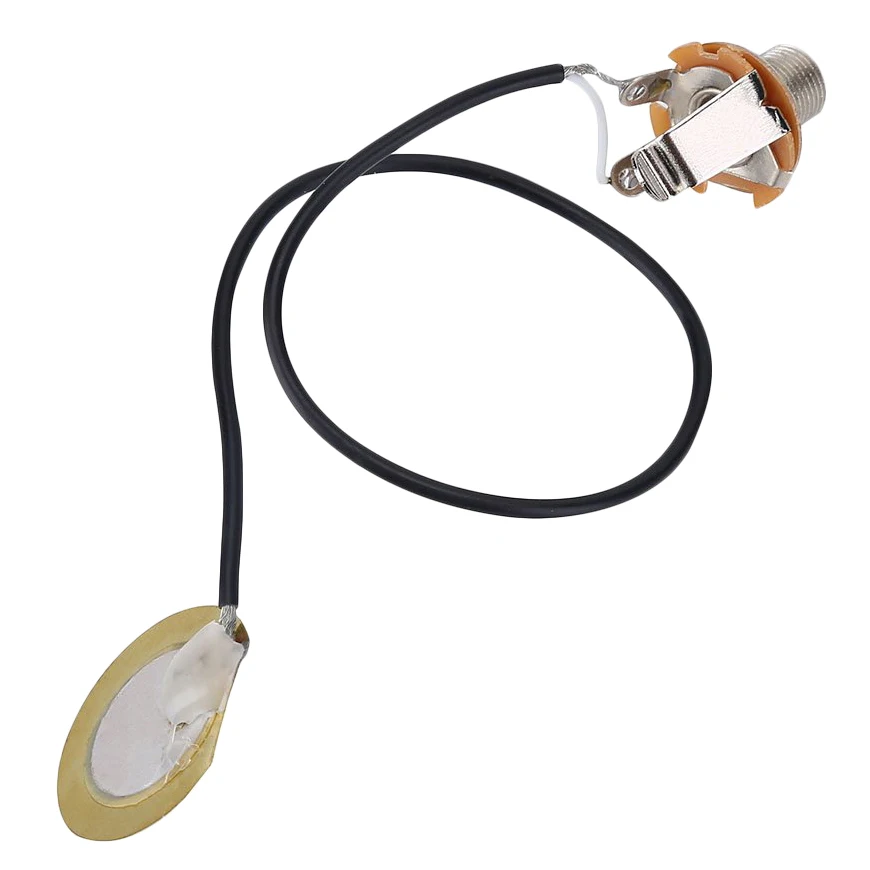 

N17R Acoustic Guitar Transducer Pre-Wired Amplifier Piezo Jack Pickup Accessory