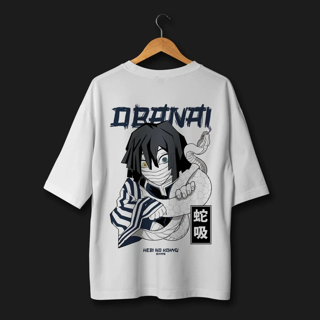 Demon Slayer Snake Hashira Iguro Obanai T Shirt Men Women Cotton Anime Graphic Tee Summer Casual Streetwear Cosplay Fashion Tops