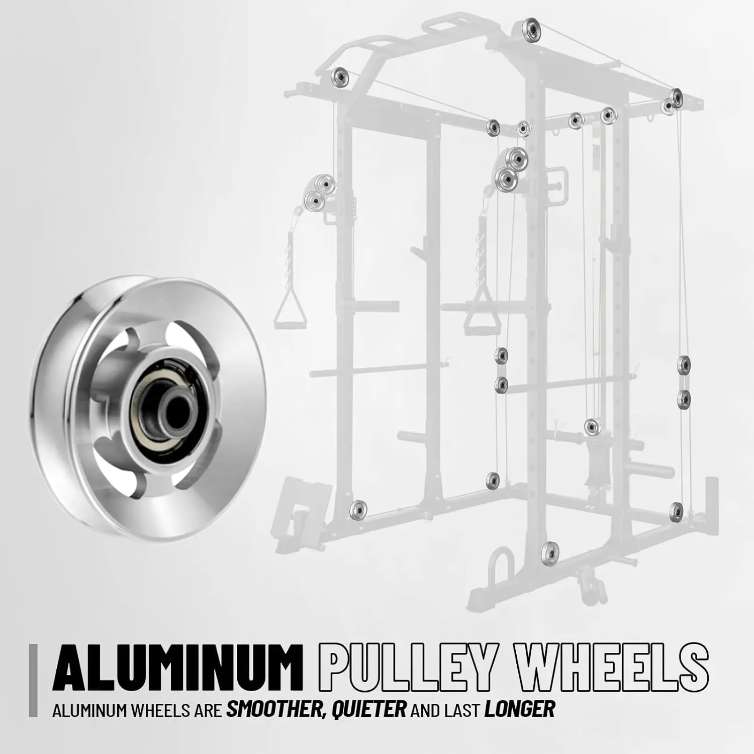 Power Cage, Power Rack with Cable Crossover System, 1500LBS Squat Rack with LAT Pull Down System, Workout Cage with, Custom