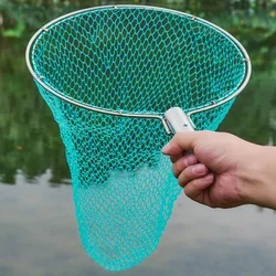 Lawaia Fishing Landing Net Stainless Steel Net Head Multi-strand Nylon Fishing Net Fly Fishing Fishing Tool