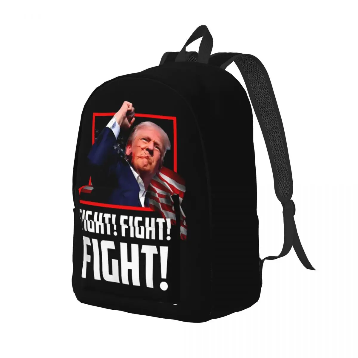 Shooting Trump Not Today Fight Backpack for Men Women Fashion Student Business Daypack Laptop Computer Shoulder Bag Durable