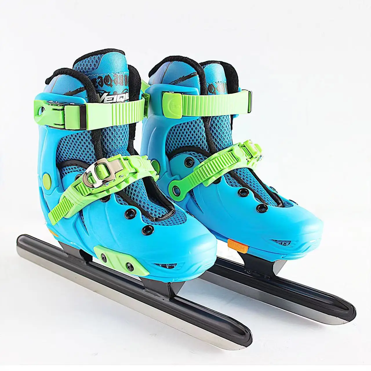 

Professional Pink Blue Warm Thicken Figure Short Track Speed Skates Shoes with Ice Blade Adult Kids Thermal PVC Waterproof