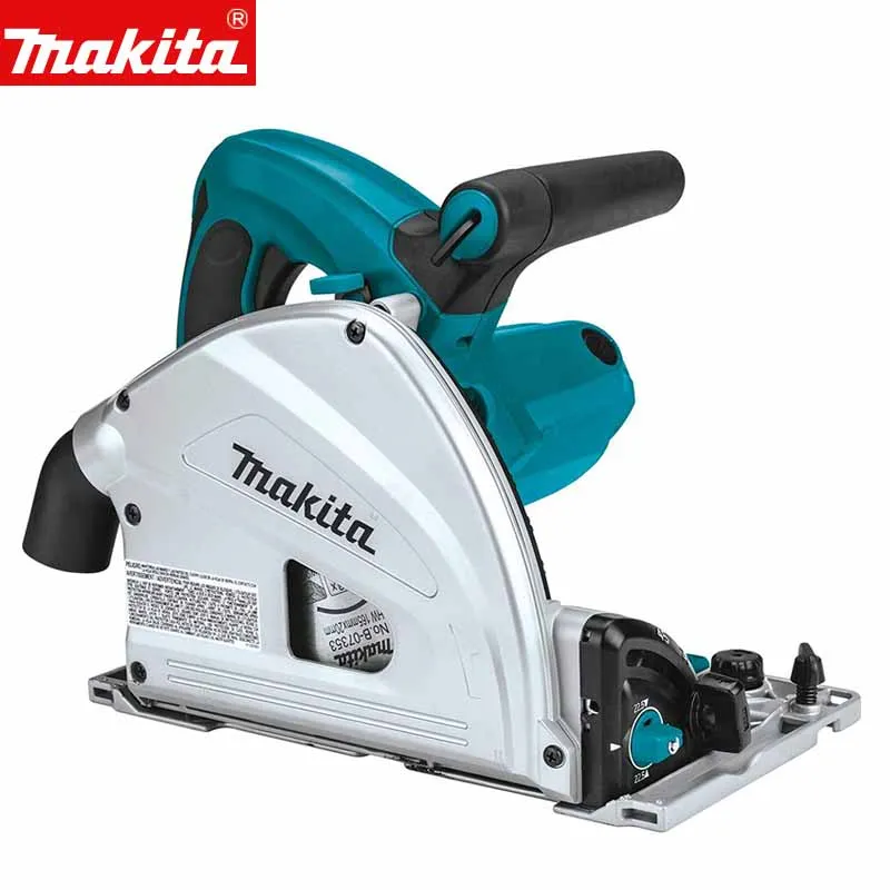 Makita SP6000J Woodworking Rail Saw Cut-in Electric Plunge Circular Saw 220V Panel Saw 6-1/2-Inch with Stackable Tool Case