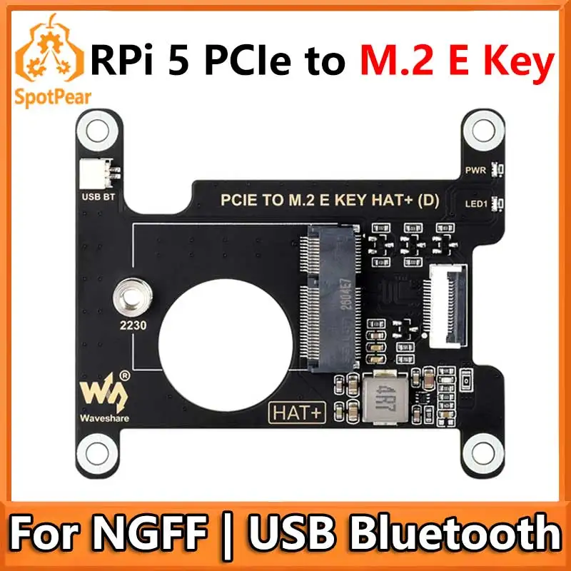 adaptador-pcie-para-m2-e-key-ngff-usb-bluetooth-para-raspberry-pi-5-compativel-com-be200-ax210-ax200-rtl8822ce
