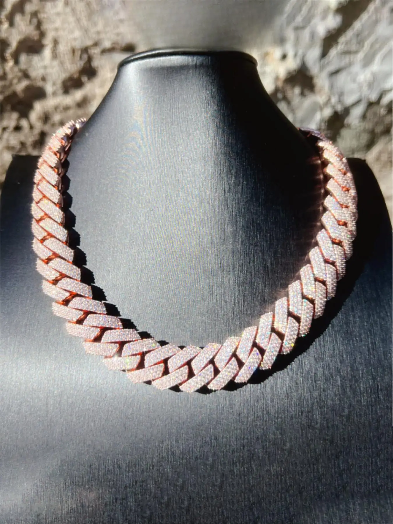 4row icechilled full-diamond sparkling Cuban necklace, 20mm popular wearing size,hiphop luxury style design,perfect for party