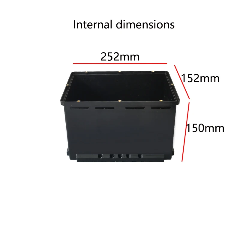 Imagem -03 - Caixa de Armazenamento de Bateria de Arranque do Carro Caixa de Plástico Impermeável Caixa de Bateria de Íon de Lítio 4s 8s Lifepo4 Coluna de Cobre 12v 24v