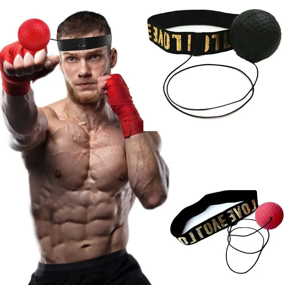 Speed Training Quick Response Accessories Fight Boxeo Ball Boxing Punch Exercise Exercise Head Band Speed Reflex Fight Ball