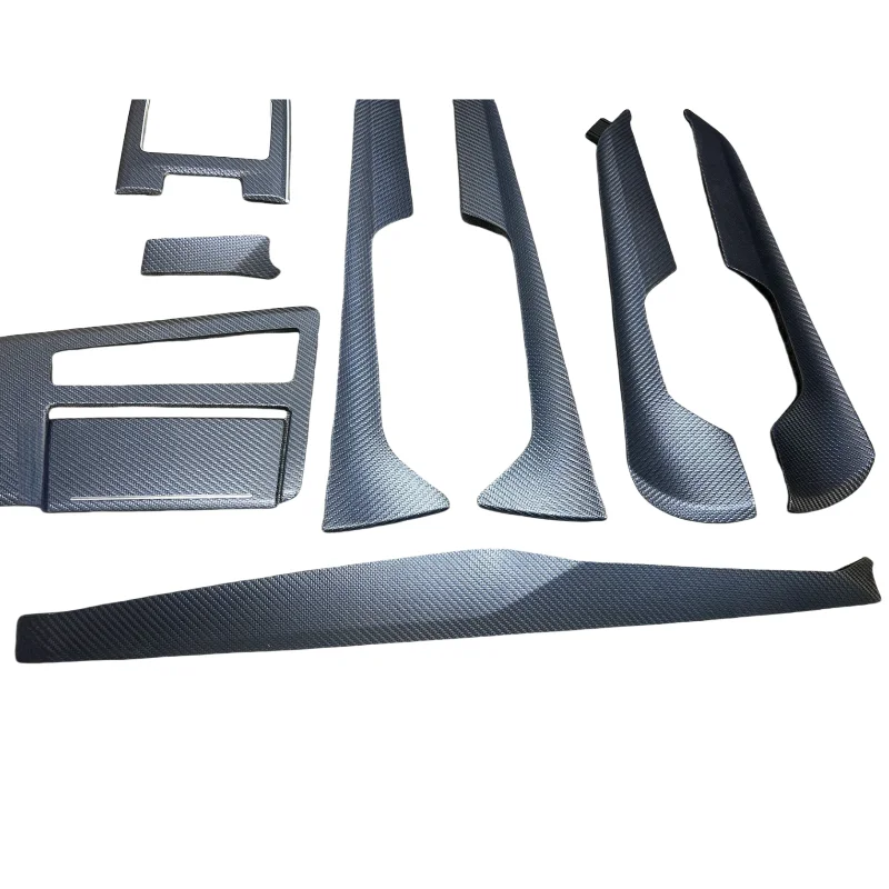 

Blue Pattern Dry Carbon Fiber 9 Piece Interior Trim Kit for A7L OEM Quality Brand New