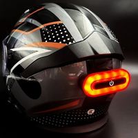 16 Lamp Beads Bicycle Helmet Led Light Rechargeable Safety Taillight Bike Motorcycles Accessories Helmet Moto USB Helmet Light