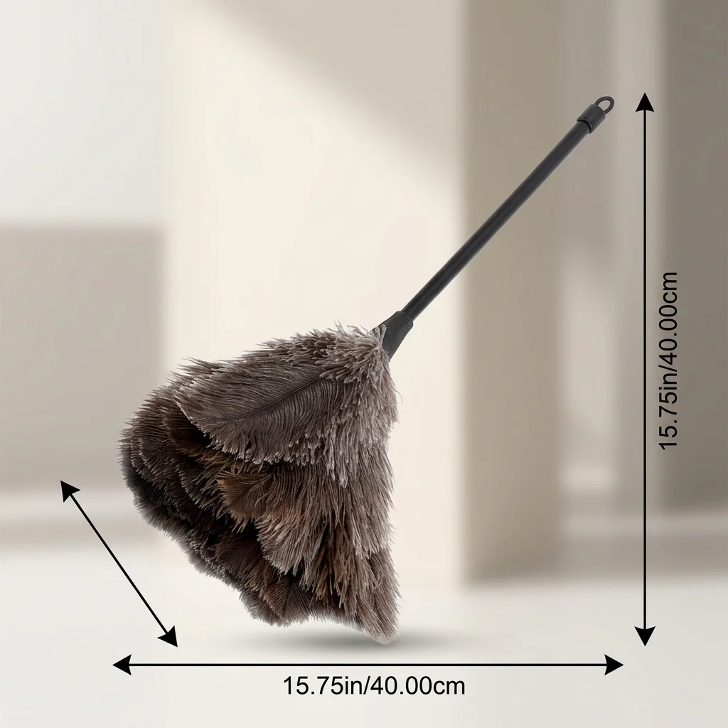 Duster Mini Duster Ostrich  Duster Mini Handmade Washable Reusable Ostrich  Duster for Books Keyboard Office Home Cleaning tools