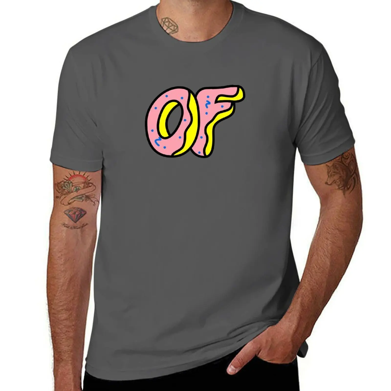 Camiseta casual com estampa inovadora Future Pink Odd