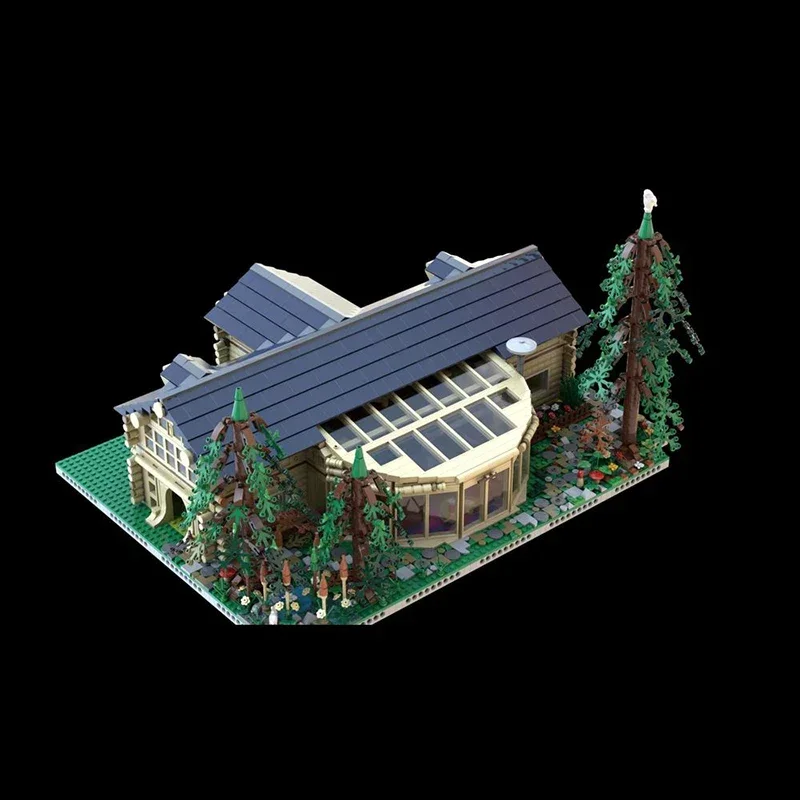 Moc Baustein Wald Kabine Modell Technologie Ziegel DIY Montage Modulare Stadt Street View Spielzeug Für Urlaub Geschenk