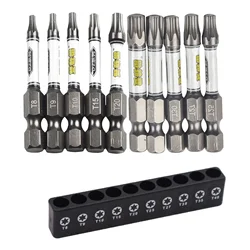 Set di punte Cacciavite da 1/4 pollici 50 mm di lunghezza Assortimento Utensili manuali Torx esagonale resistente Metallo La croce Bianco Grigio