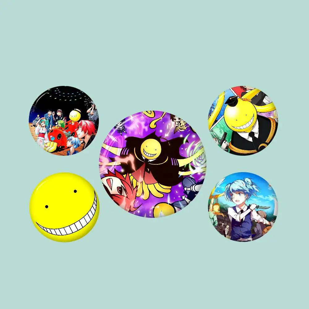 Anime Assassination Classroom Creative Tinplate Soft Button Pins Animal Icon Brooch Lapel Backpack Badge Accessories Pin