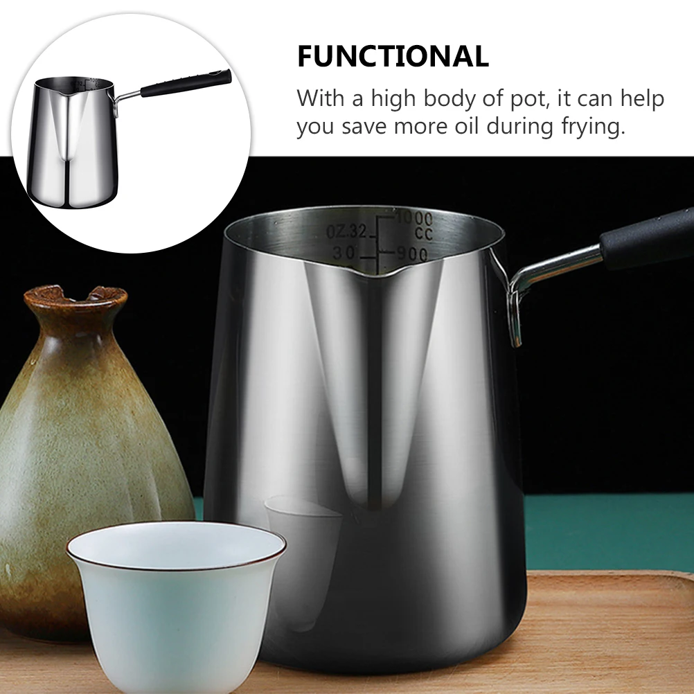 

Stainless Steel Fryer Heat-Resistant Deep Frying Mini Portable Cooking For Home Kitchen Multi-Functional Stock Pot