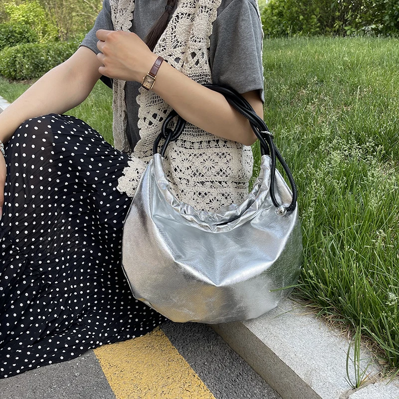 

Y2K Leather Women's Large Handbag Luxury Designer Underarm Shoulder Bag Brand Ladies Crossbody Bag Casual Tote Clutch Bag