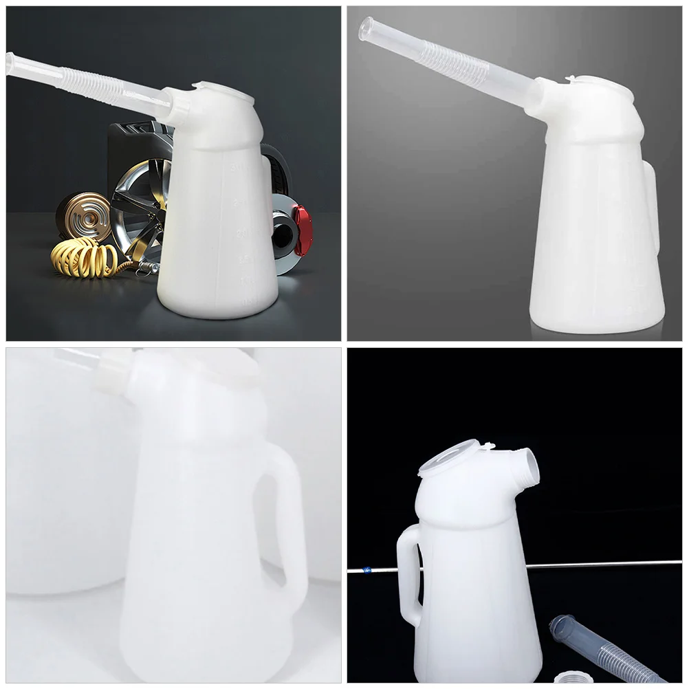 

3L Can With Spout Long Nozzle Car Oil Container For Engine Machine Durable Plastic Vehicle Pump Oiler Liquid Oil Kettle
