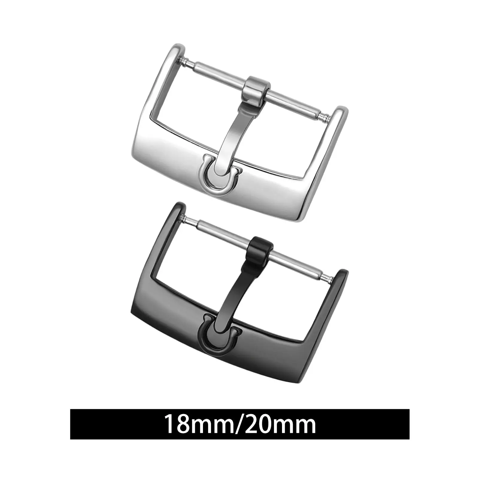 

5 Pieces Watch Straps Buckles Tools Polished Easy to Install for Watch Bands Stylish Watch Clasps Women Men Watch Accessory