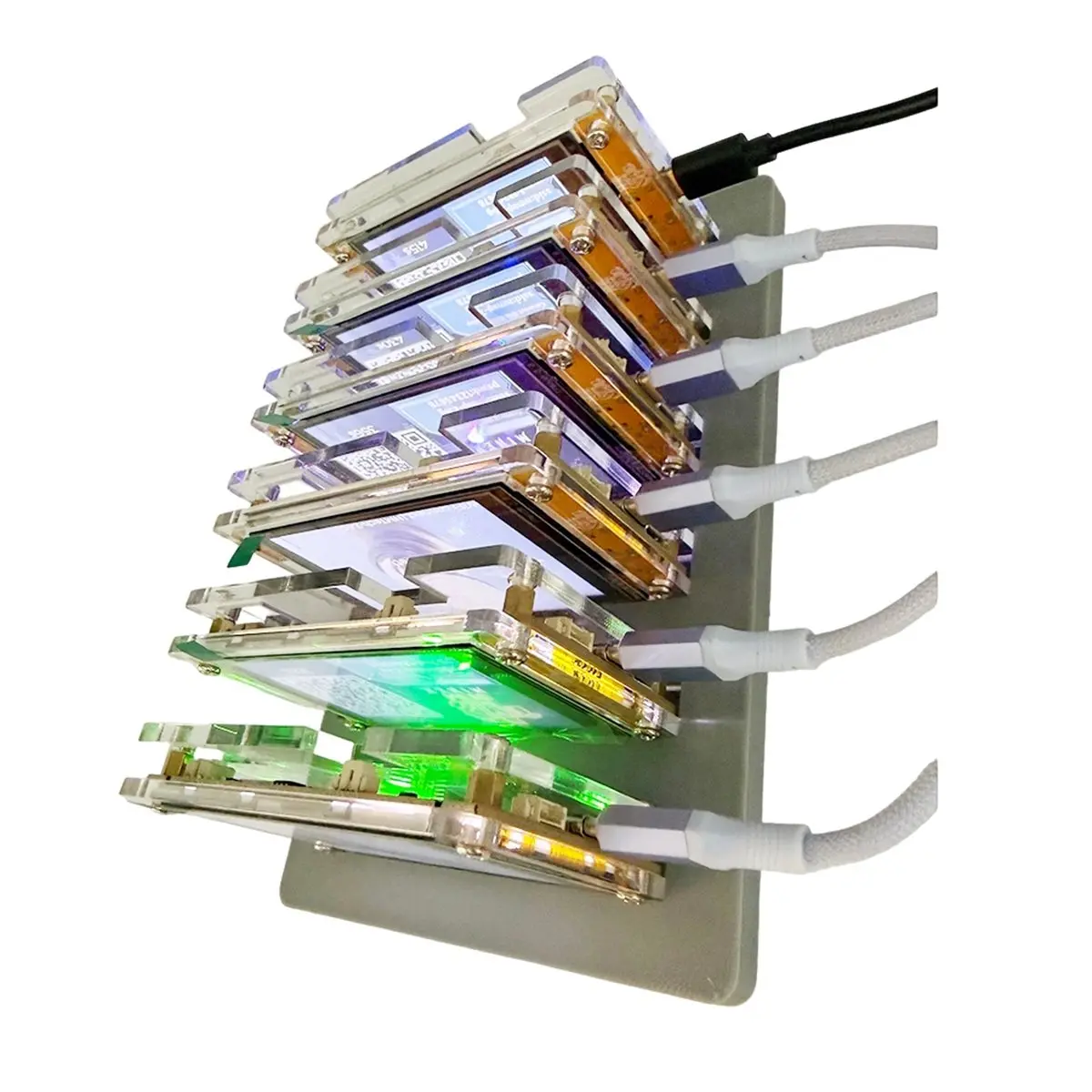 DT(Reliable Quality )D46000KH/S +6 Slots Base Bitcoin Crypto Solo Miner 2.8 Inch Smart Display Upgraded Harshrate Home BTC