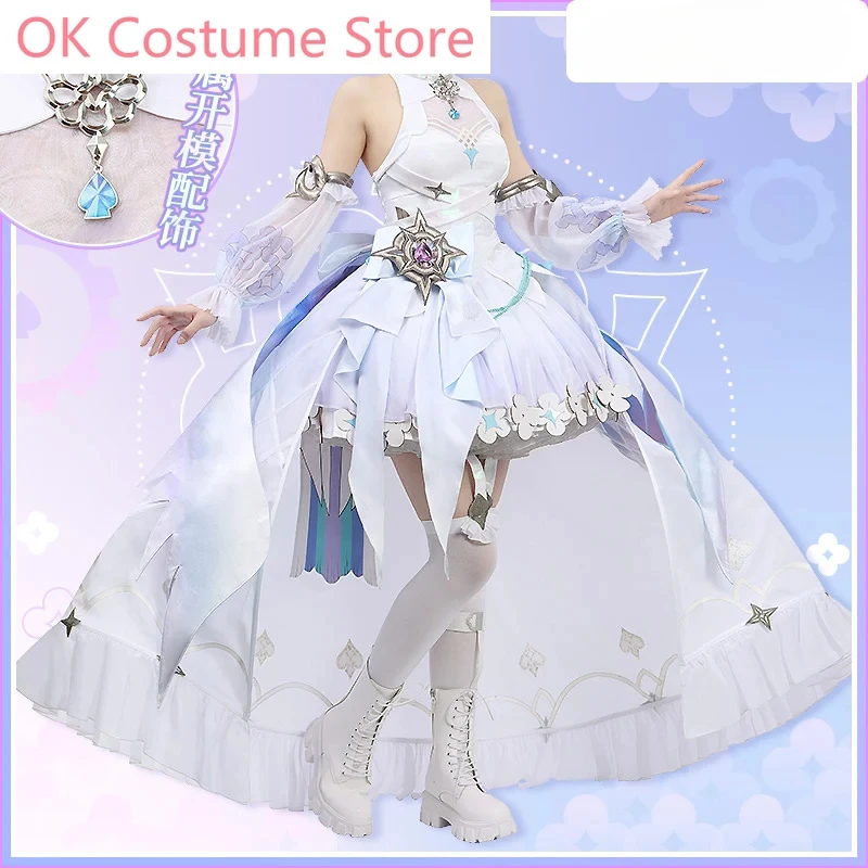 Anime! Vtuber Nijisanji Enna Alouette Game Suit Elegant Sexy Dress Uniform Cosplay Costume Halloween Party Outfit