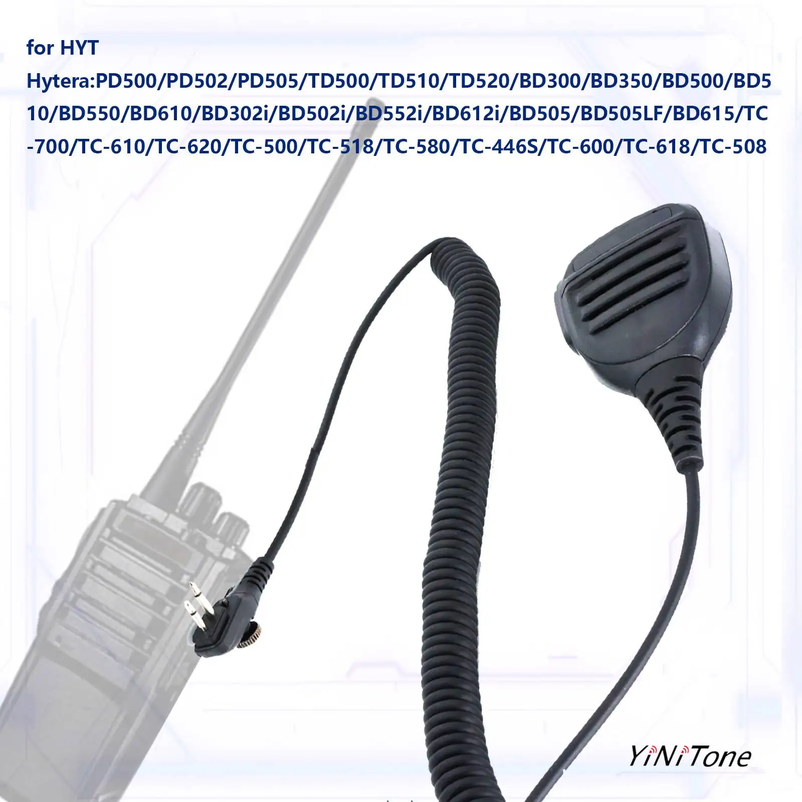 SM26M1 mic Hand PTT for Hytera HYT PD502 TD500 BD550 BD612i TC-618 Two Way Radio Portable PD500 Remote Shoulder Speaker Mic