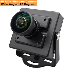 8MP Webcam 4K UHD IMX415 Wide Angle 170 Degree High Resolution Distortionless USB Camera For Smart Home Industrial Automation