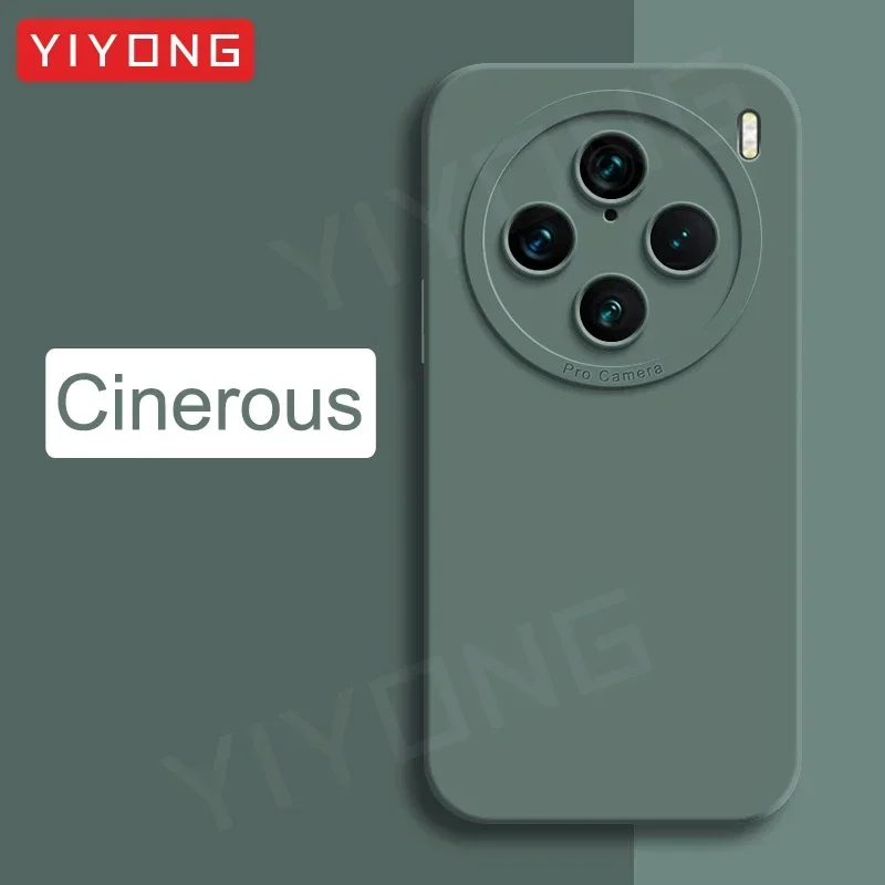 Für VivoX100 Pro Fall YIYONG Seidige Gefühl Flüssigkeit Silikon Soft Cover Für VIVO X100 Ultra X200 Pro Mini VivoX200 Globale Telefon Fällen 4