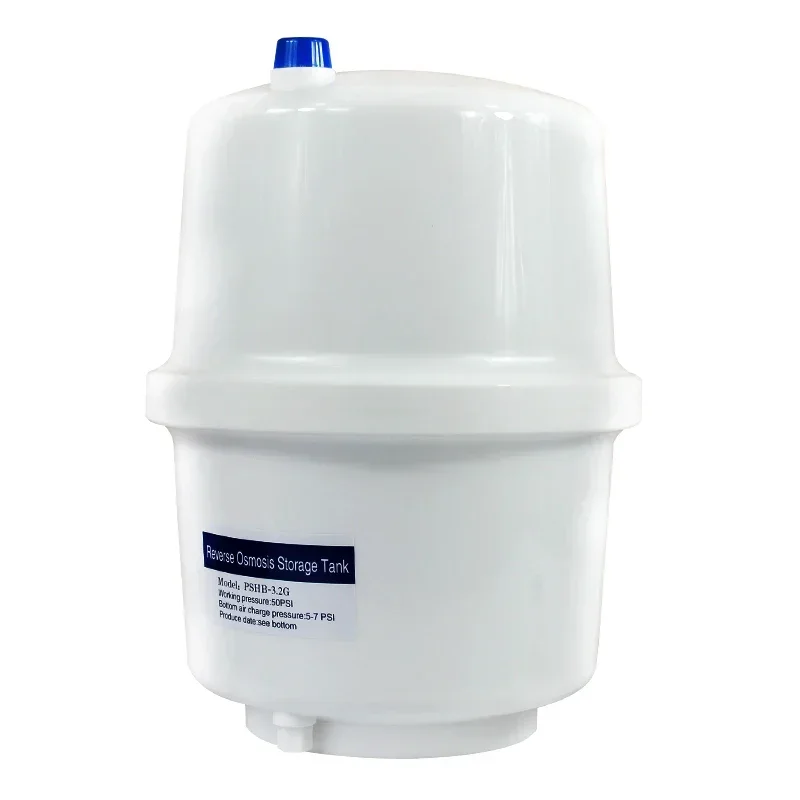 RO Tank 3.2 Gallon Plastic Water Storage Tank for Reverse Osmosis System Water Purifier Pure Water Machine Parts