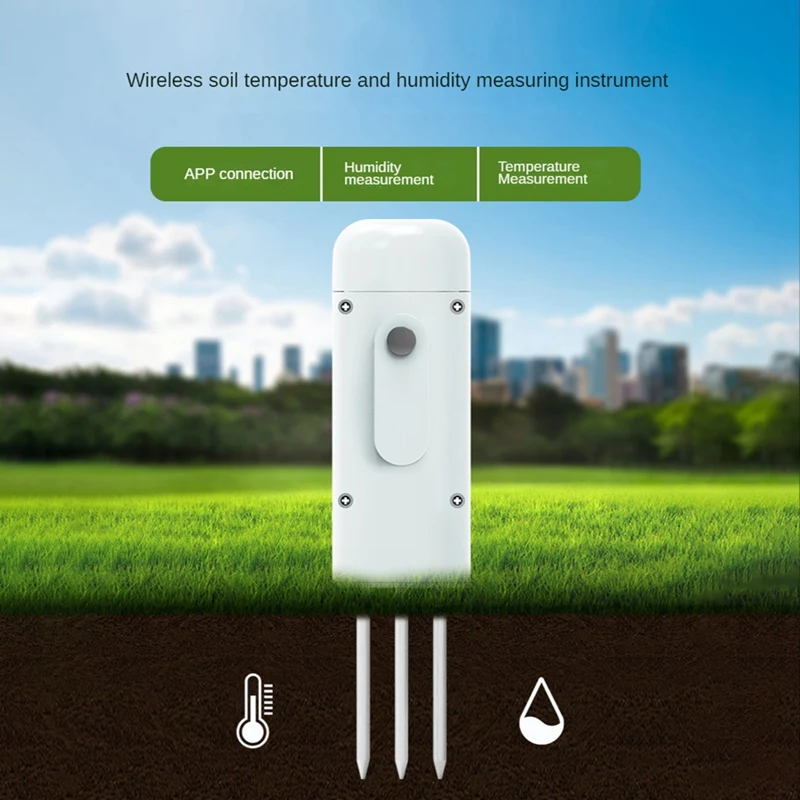2Pcs TUYA ZIGBEE Plant Monitor Soil Temperature Meter Moisture Humidity Sensor Garden Automation Irrigation Detector-A07G