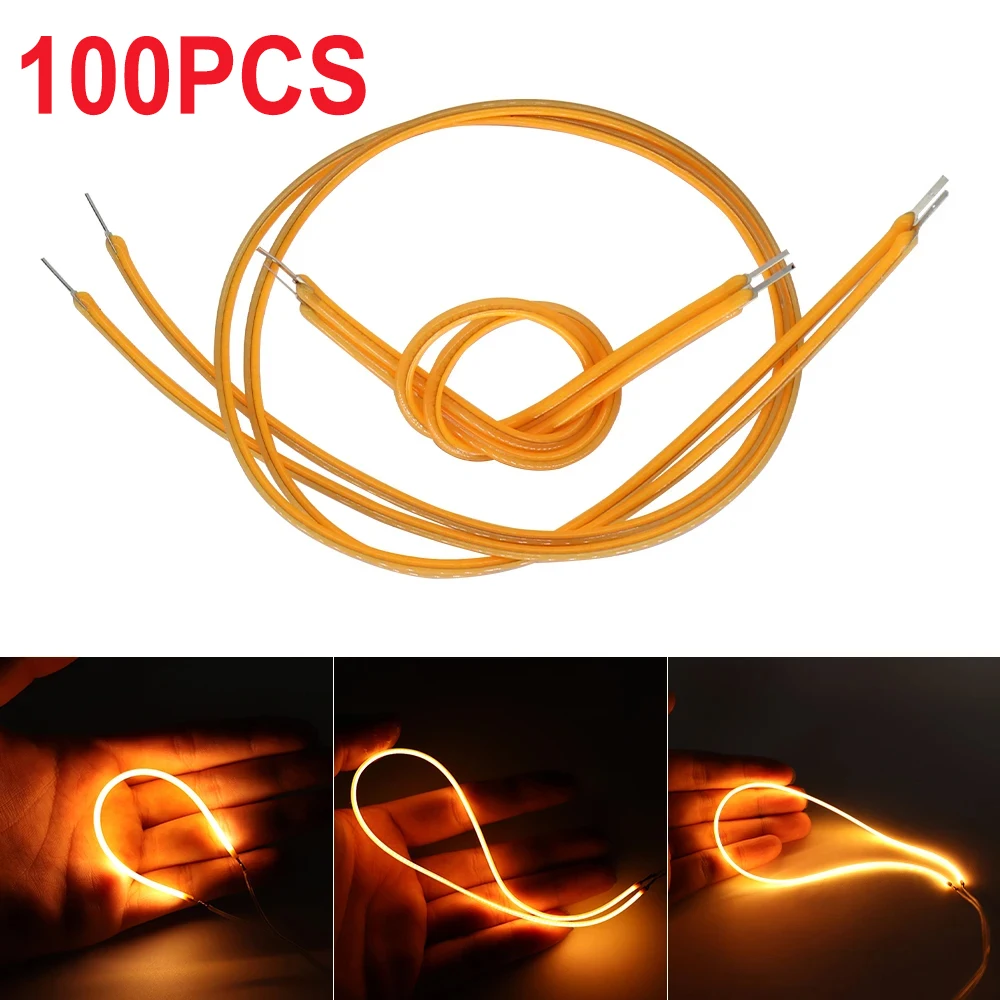 LED Filament 130mm 300mm Retro Edison Bulb LED 3V COB Filament Lamp Parts LED Diodes Flexible Filament For DIY Decorative Lamp